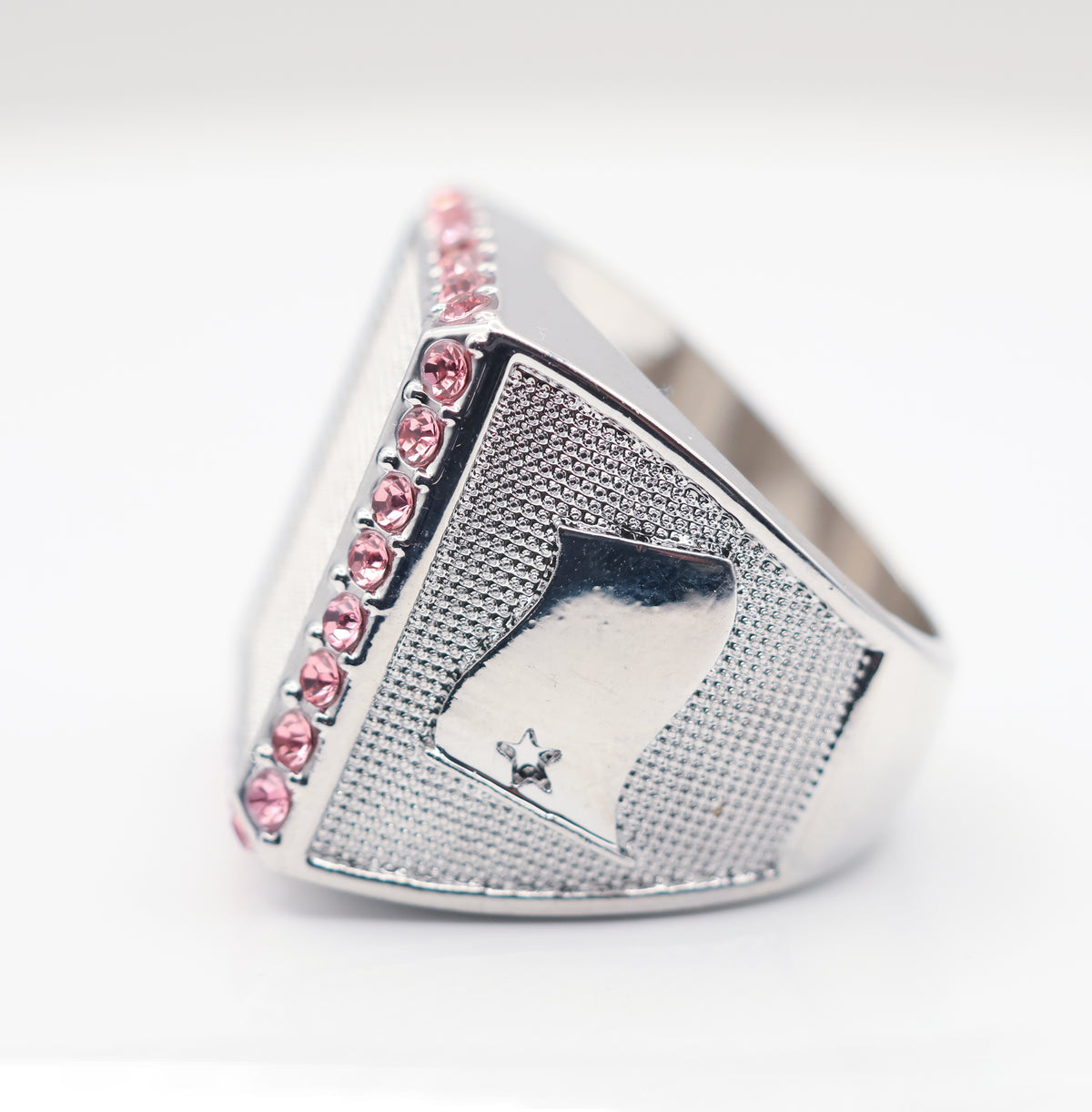 Signature Ring Silver/Pink