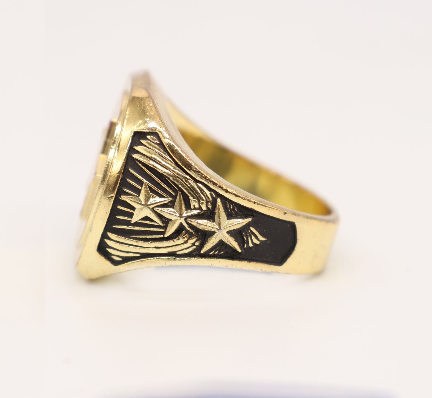 Gold MVP Ring Red Letter