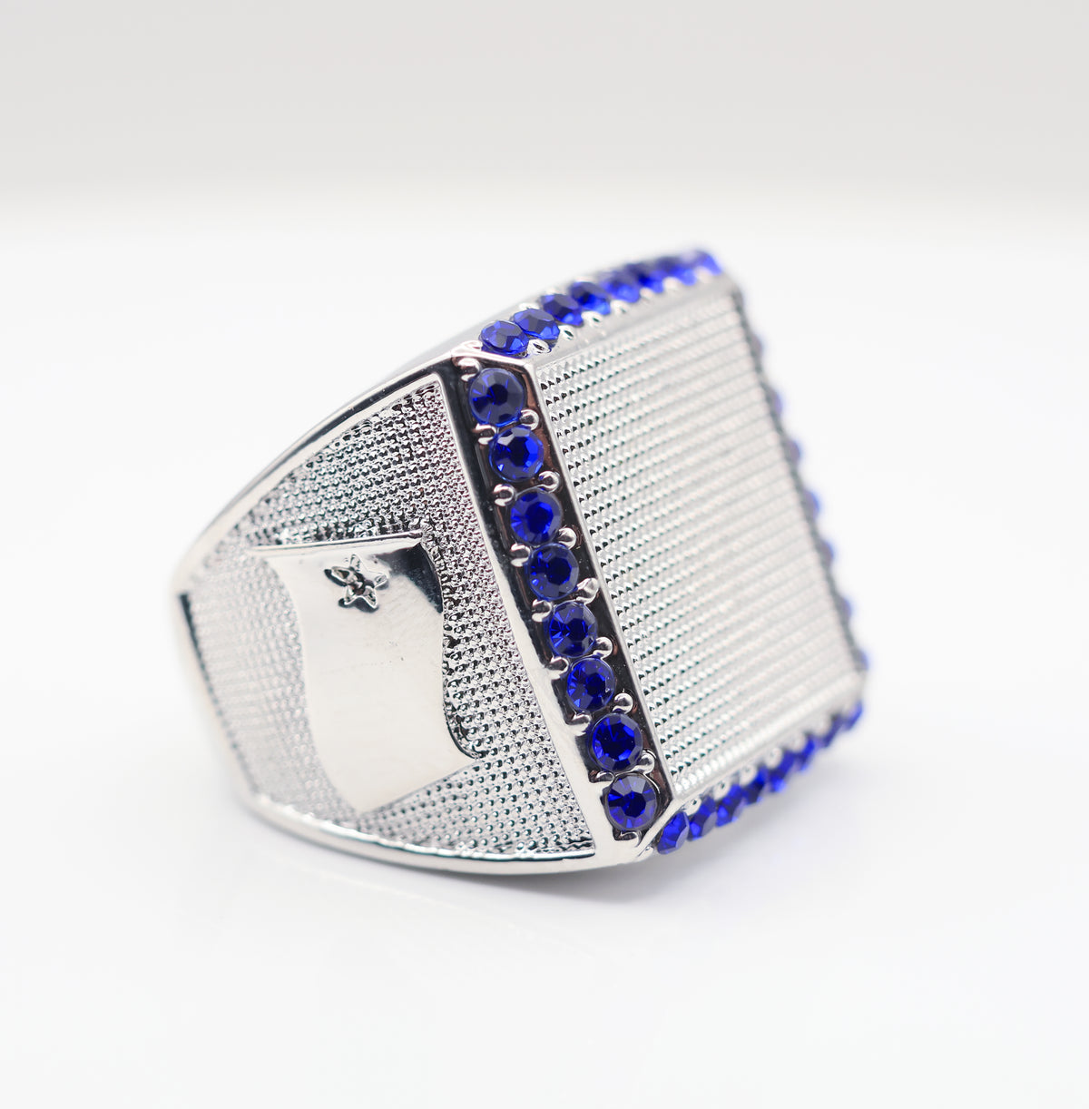 Signature Ring Silver/Blue