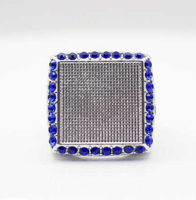 Signature Ring Silver/Blue