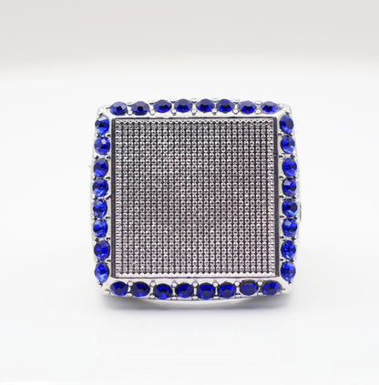 Signature Ring Silver/Blue