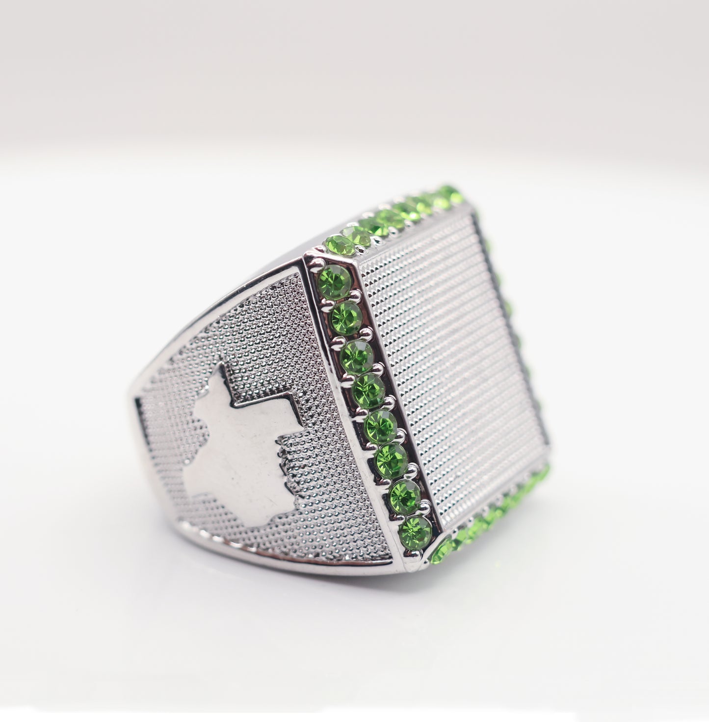 Signature Ring Silver/Green