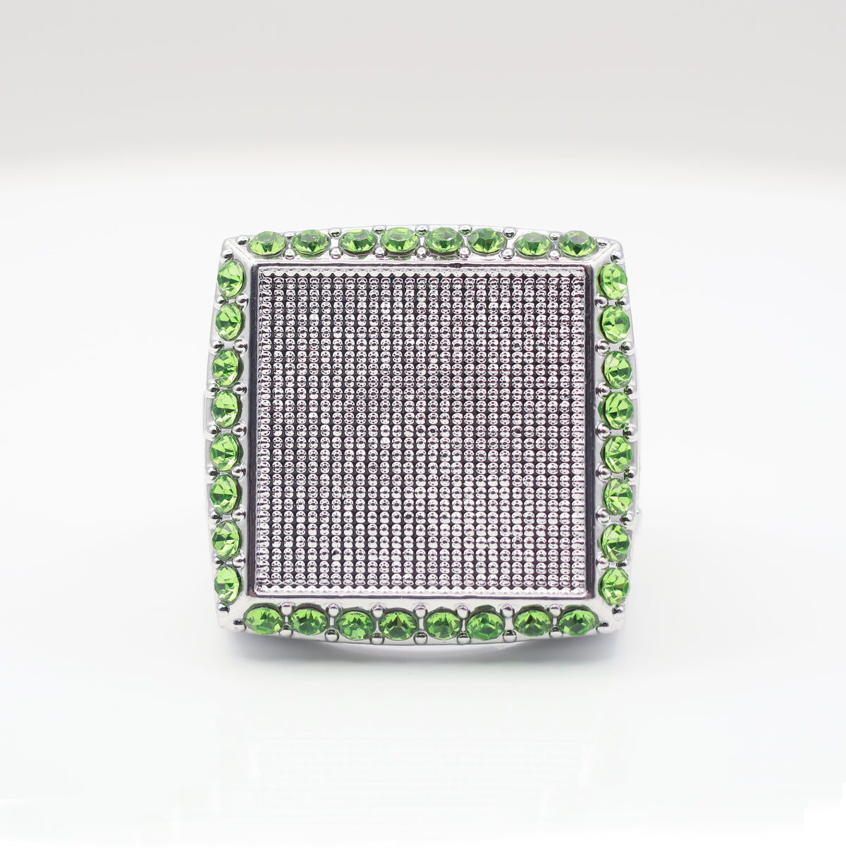 Signature Ring Silver/Green