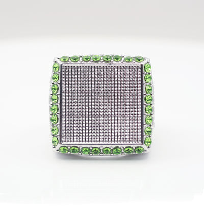 Signature Ring Silver/Green