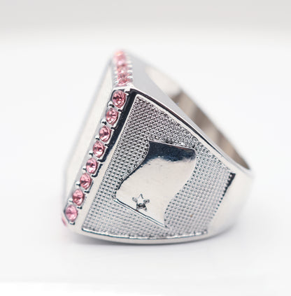 Signature Ring Silver/Pink