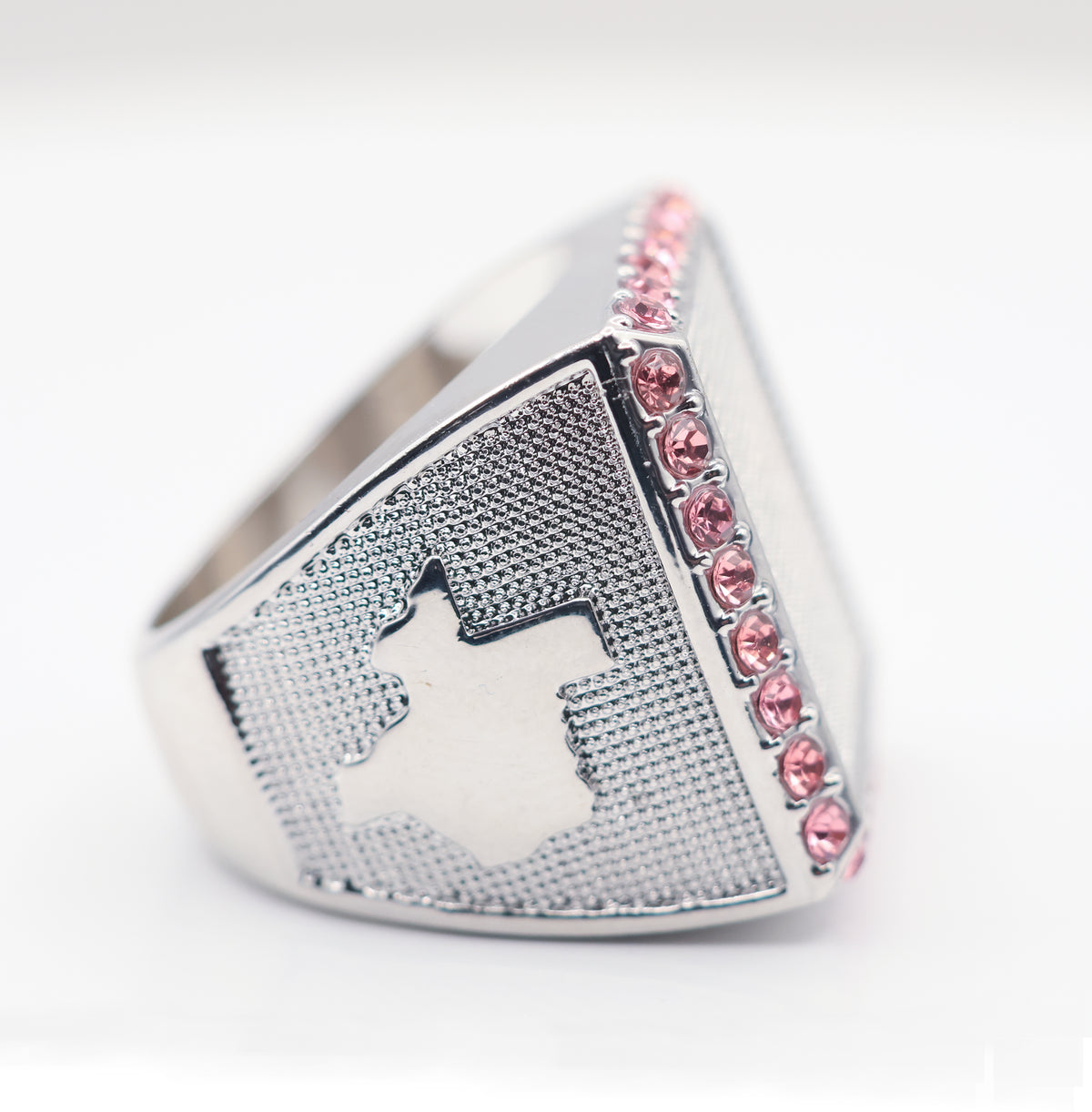 Signature Ring Silver/Pink