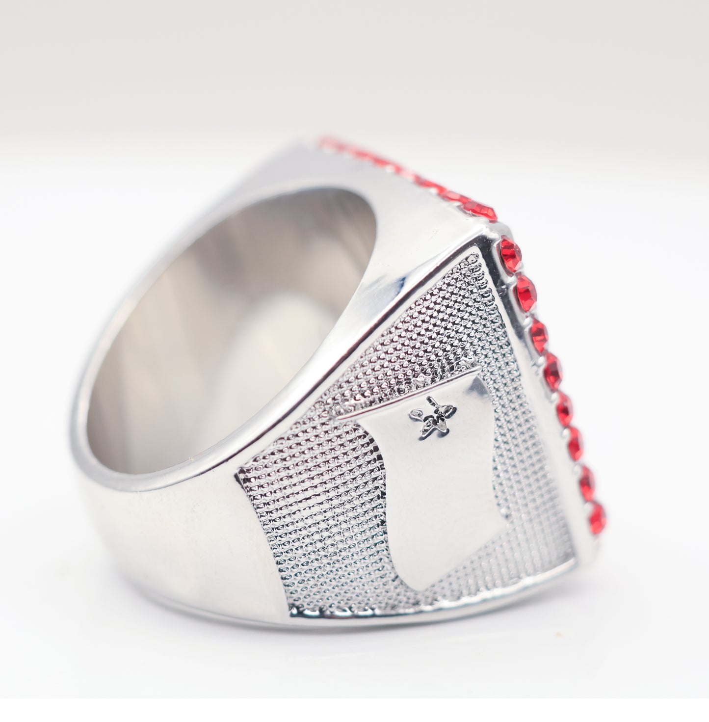 Signature Ring Silver/Red