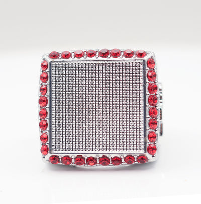 Signature Ring Silver/Red