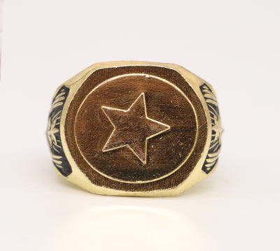 Gold MVP Ring Red Letter