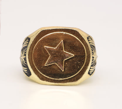 Gold MVP Ring Red Letter
