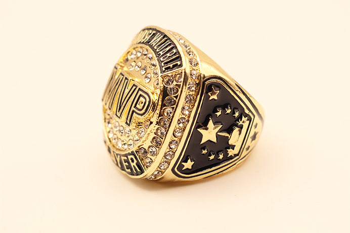 Gold MVP Ring Stroke Letter