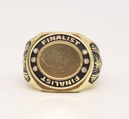 Customizable Gold Finalist Oval