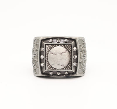 Torch Ring Baseball Silver
