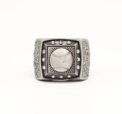 Torch Ring Baseball Silver
