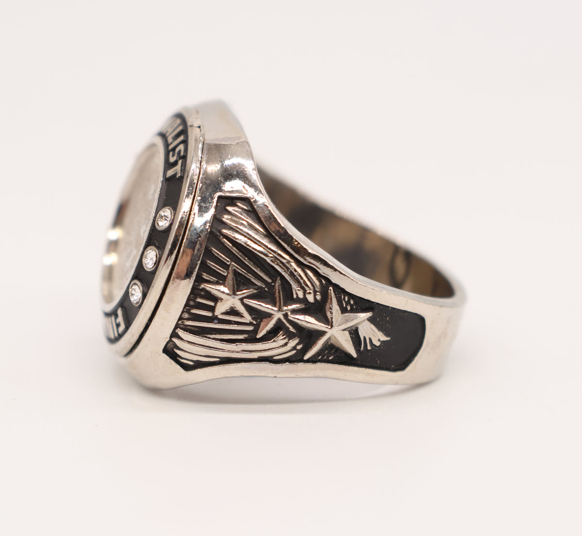 Customizable Silver Finalist Oval
