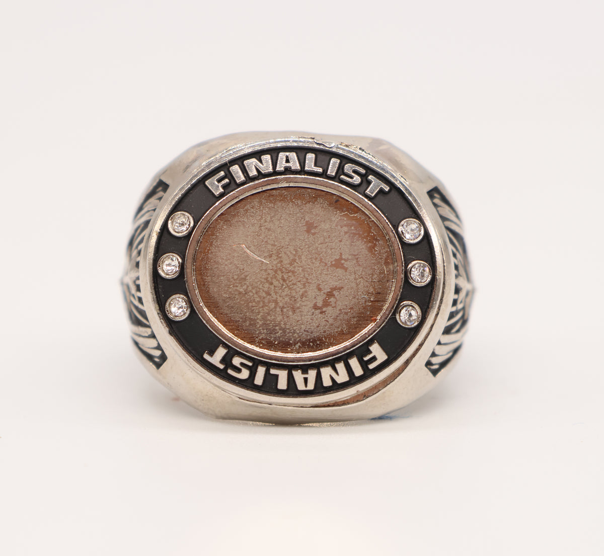 Customizable Silver Finalist Oval